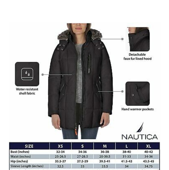 Nautica Women's Heavyweight Puffer Jacket - Picture 3 of 11